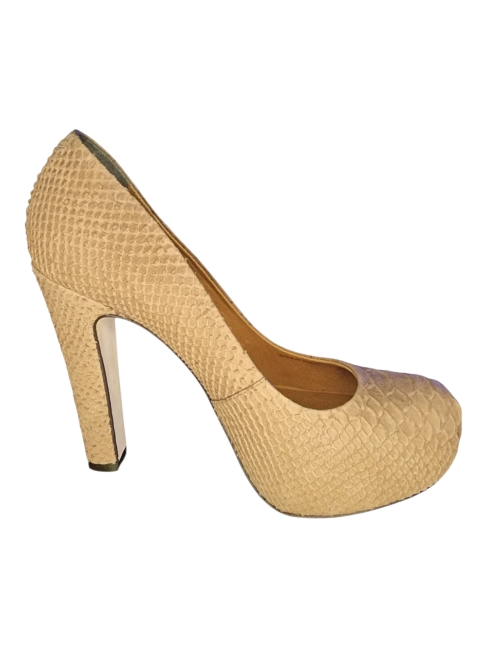 Pour La Victoire Embossed Platform Pumps, Womens 8.5 - Picture 6 of 11